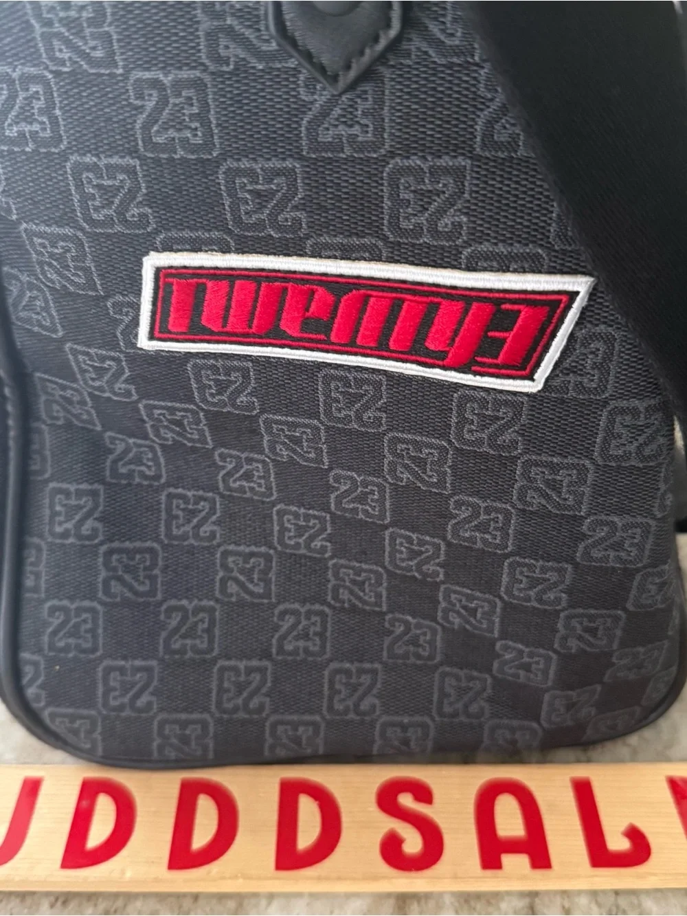 Nike Air  Jordan Monogram Champion Luxury 25L Duffle Bag MM9157-023 Size Medium